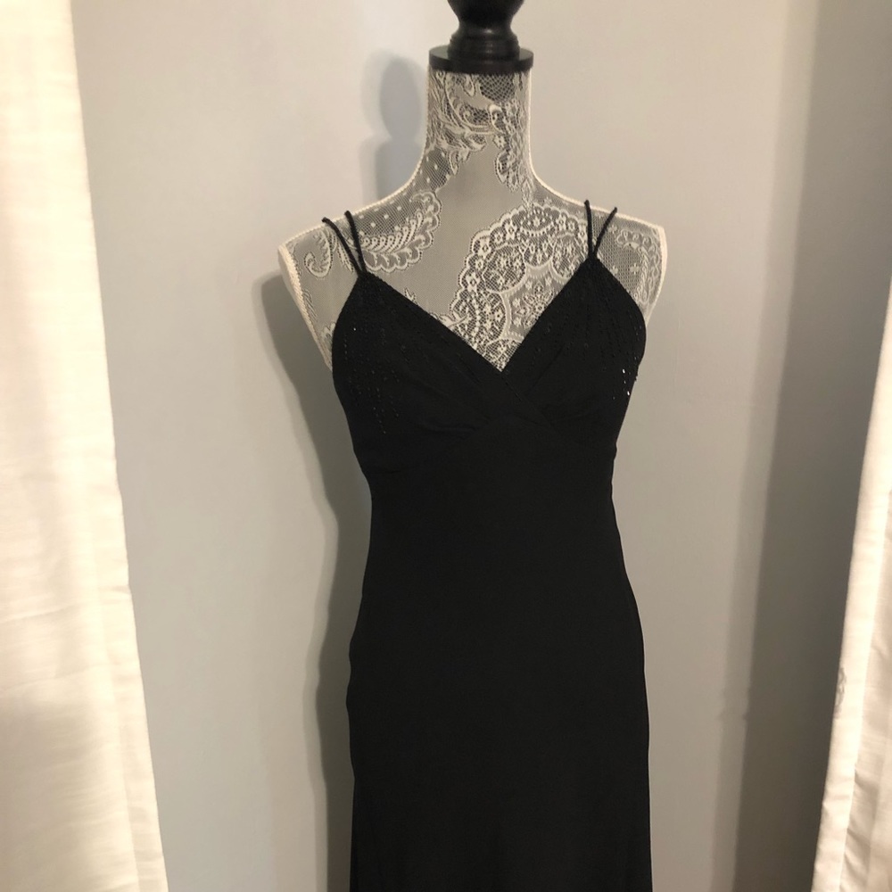 Formal Black Midi Dress